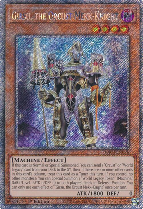 Girsu, the Orcust Mekk-Knight (Platinum Secret Rare) [RA03-EN026] Platinum Secret Rare | Exor Games Bridgewater
