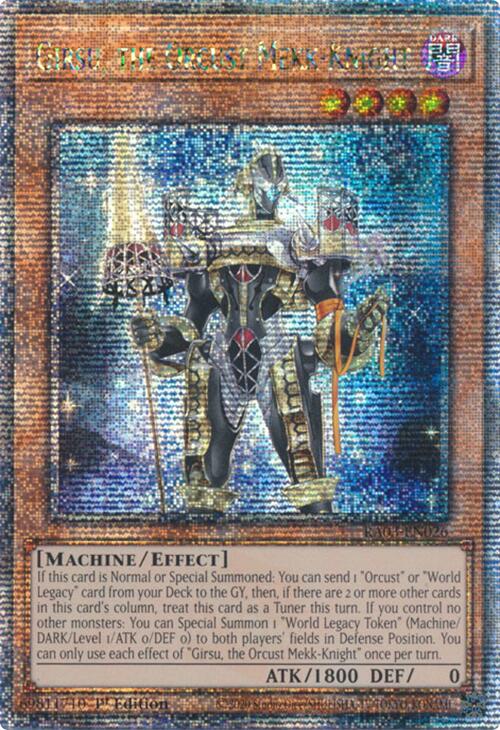 Girsu, the Orcust Mekk-Knight (Quarter Century Secret Rare) [RA03-EN026] Quarter Century Secret Rare | Exor Games Bridgewater