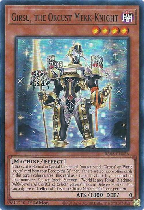 Girsu, the Orcust Mekk-Knight [RA03-EN026] Super Rare | Exor Games Bridgewater