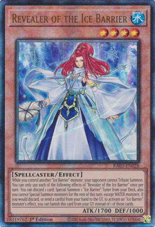 Revealer of the Ice Barrier (UTR) [RA03-EN028] Prismatic Ultimate Rare | Exor Games Bridgewater