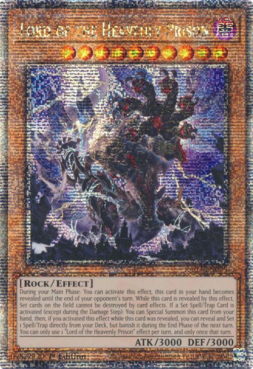 Lord of the Heavenly Prison (Quarter Century Secret Rare) [RA03-EN029] Quarter Century Secret Rare | Exor Games Bridgewater