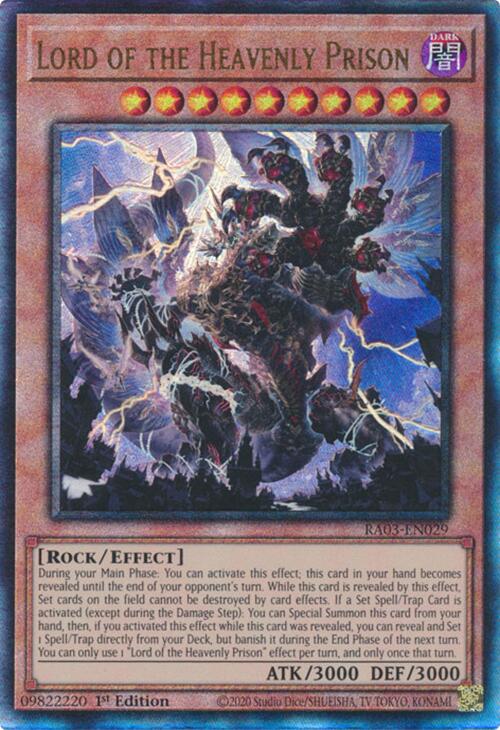 Lord of the Heavenly Prison (UTR) [RA03-EN029] Prismatic Ultimate Rare | Exor Games Bridgewater