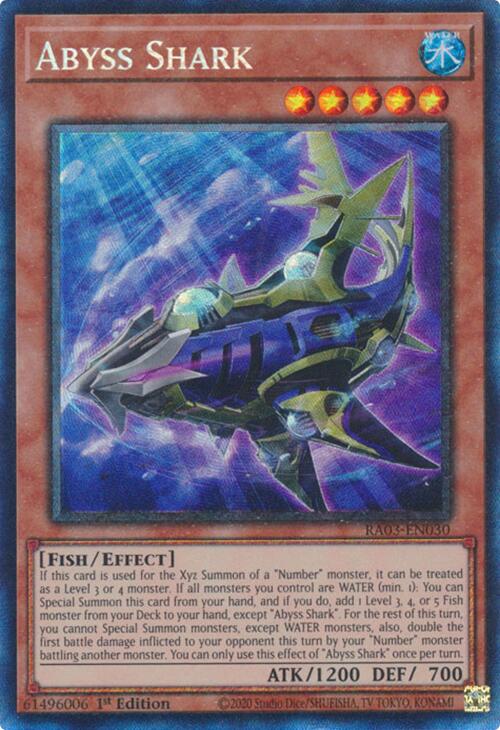 Abyss Shark (CR) [RA03-EN030] Prismatic Collector's Rare | Exor Games Bridgewater