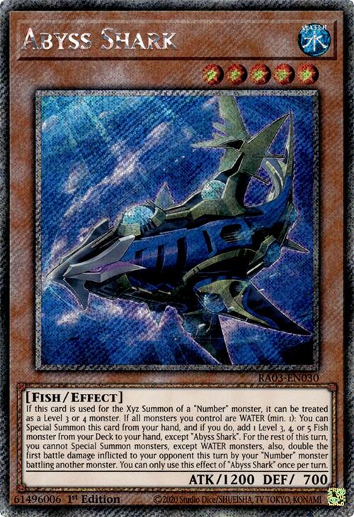 Abyss Shark (Platinum Secret Rare) [RA03-EN030] Platinum Secret Rare | Exor Games Bridgewater