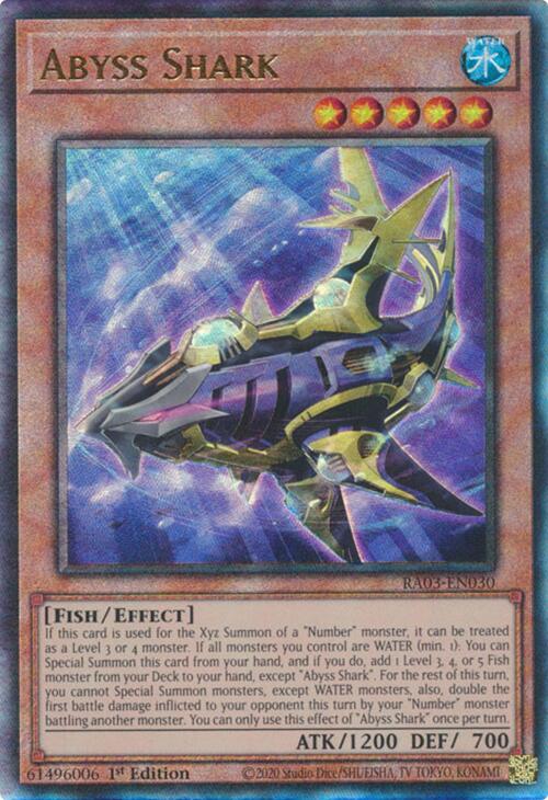Abyss Shark (UTR) [RA03-EN030] Prismatic Ultimate Rare | Exor Games Bridgewater