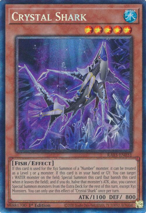 Crystal Shark (CR) [RA03-EN031] Prismatic Collector's Rare | Exor Games Bridgewater