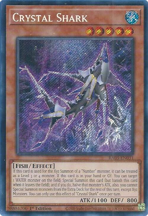 Crystal Shark (Secret Rare) [RA03-EN031] Secret Rare | Exor Games Bridgewater