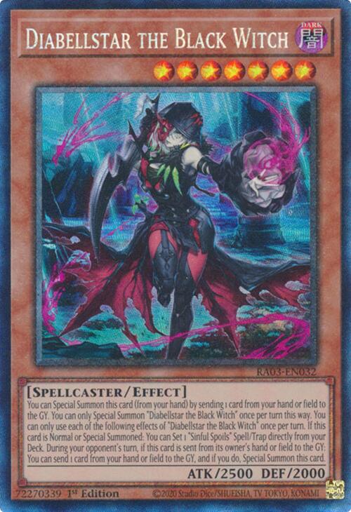 Diabellstar the Black Witch (CR) [RA03-EN032] Prismatic Collector's Rare | Exor Games Bridgewater