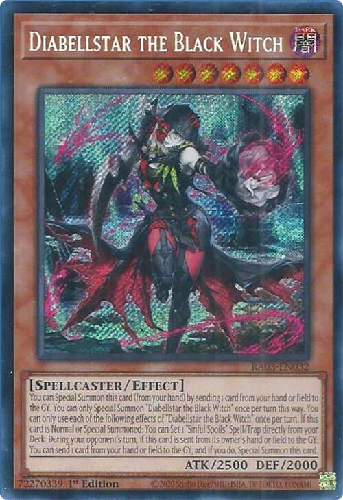 Diabellstar the Black Witch (Secret Rare) [RA03-EN032] Secret Rare | Exor Games Bridgewater