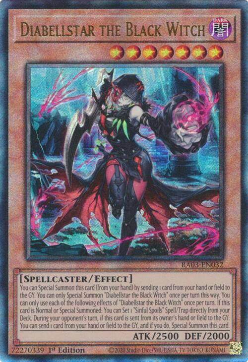 Diabellstar the Black Witch (UTR) [RA03-EN032] Prismatic Ultimate Rare | Exor Games Bridgewater