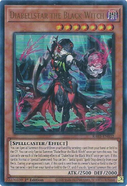 Diabellstar the Black Witch (UR) [RA03-EN032] Ultra Rare | Exor Games Bridgewater