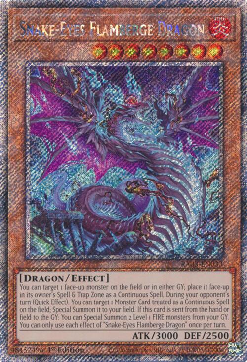 Snake-Eyes Flamberge Dragon (Platinum Secret Rare) [RA03-EN033] Platinum Secret Rare | Exor Games Bridgewater