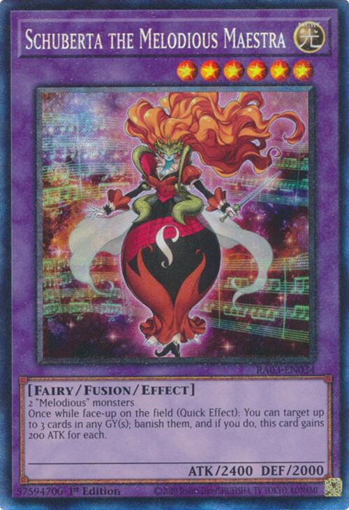 Schuberta the Melodious Maestra (CR) [RA03-EN034] Prismatic Collector's Rare | Exor Games Bridgewater