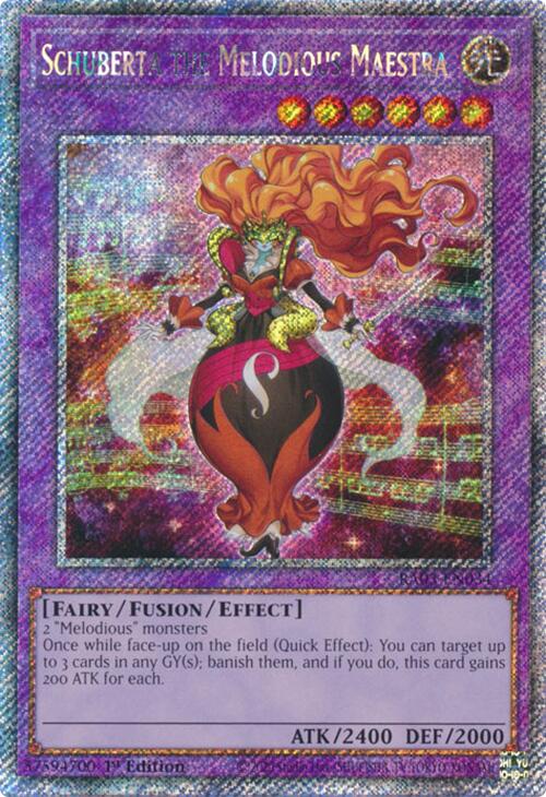 Schuberta the Melodious Maestra (Platinum Secret Rare) [RA03-EN034] Platinum Secret Rare | Exor Games Bridgewater