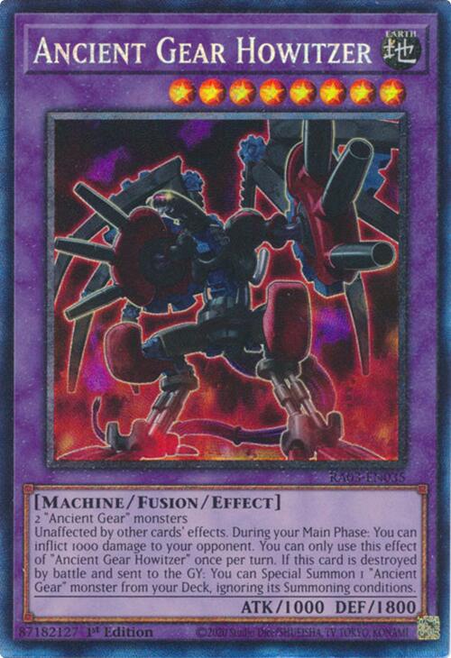 Ancient Gear Howitzer (CR) [RA03-EN035] Prismatic Collector's Rare | Exor Games Bridgewater