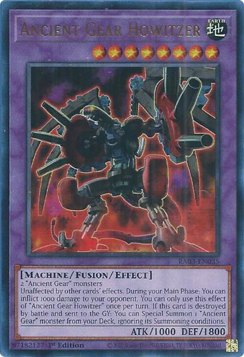 Ancient Gear Howitzer (UR) [RA03-EN035] Ultra Rare | Exor Games Bridgewater