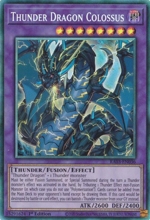 Thunder Dragon Colossus (CR) [RA03-EN036] Prismatic Collector's Rare | Exor Games Bridgewater
