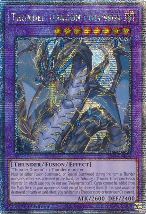 Thunder Dragon Colossus (Quarter Century Secret Rare) [RA03-EN036] Quarter Century Secret Rare | Exor Games Bridgewater