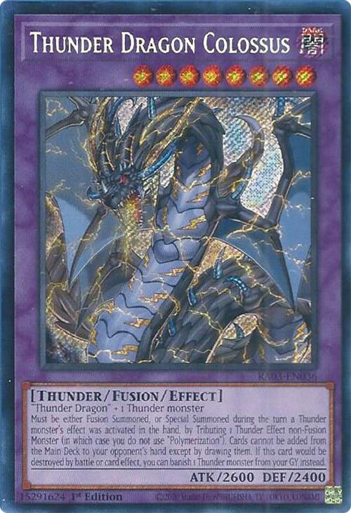 Thunder Dragon Colossus (Secret Rare) [RA03-EN036] Secret Rare | Exor Games Bridgewater