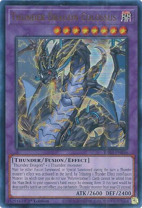 Thunder Dragon Colossus (UR) [RA03-EN036] Ultra Rare | Exor Games Bridgewater