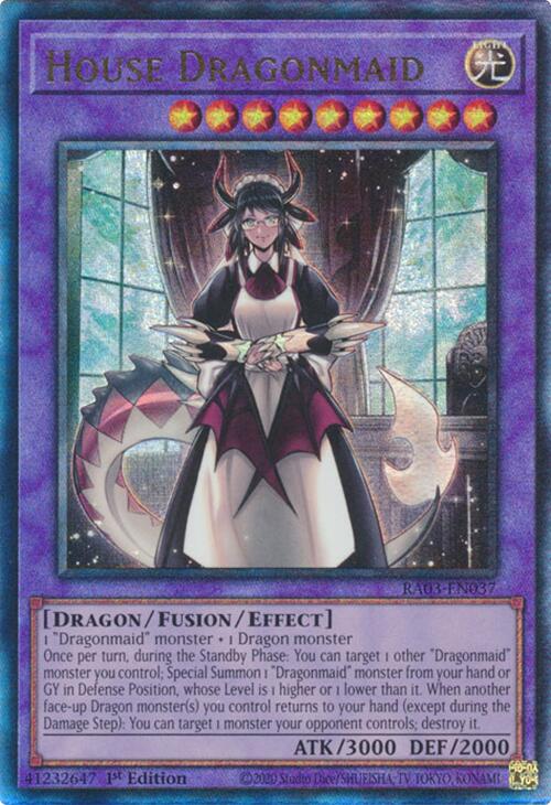 House Dragonmaid (UTR) [RA03-EN037] Prismatic Ultimate Rare | Exor Games Bridgewater