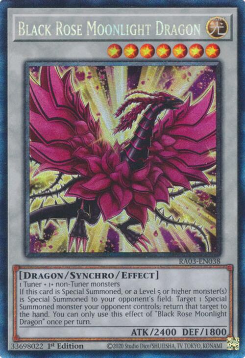 Black Rose Moonlight Dragon (CR) [RA03-EN038] Prismatic Collector's Rare | Exor Games Bridgewater