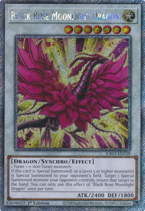 Black Rose Moonlight Dragon (Platinum Secret Rare) [RA03-EN038] Platinum Secret Rare | Exor Games Bridgewater