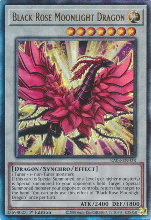 Black Rose Moonlight Dragon (UTR) [RA03-EN038] Prismatic Ultimate Rare | Exor Games Bridgewater