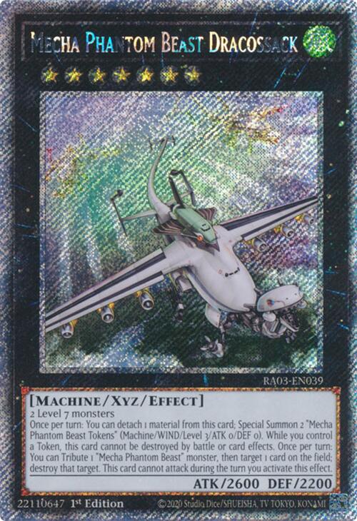 Mecha Phantom Beast Dracossack (Platinum Secret Rare) [RA03-EN039] Platinum Secret Rare | Exor Games Bridgewater