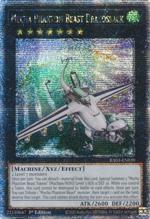 Mecha Phantom Beast Dracossack (Quarter Century Secret Rare) [RA03-EN039] Quarter Century Secret Rare | Exor Games Bridgewater