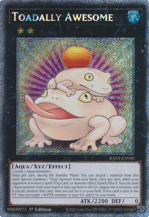 Toadally Awesome (Platinum Secret Rare) [RA03-EN040] Platinum Secret Rare | Exor Games Bridgewater