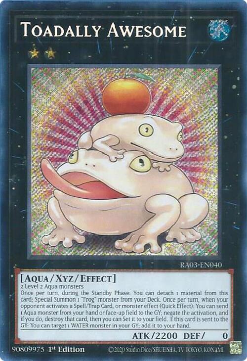 Toadally Awesome (Secret Rare) [RA03-EN040] Secret Rare | Exor Games Bridgewater