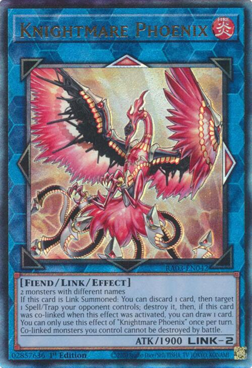 Knightmare Phoenix (UTR) [RA03-EN042] Prismatic Ultimate Rare | Exor Games Bridgewater