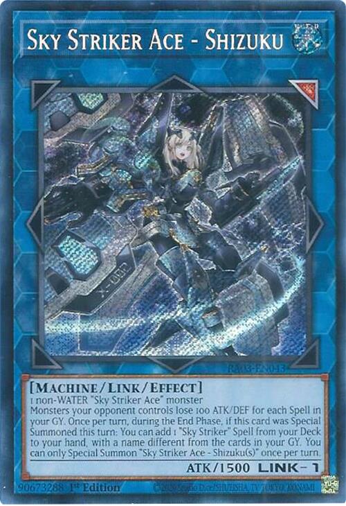 Sky Striker Ace - Shizuku (Secret Rare) [RA03-EN043] Secret Rare | Exor Games Bridgewater