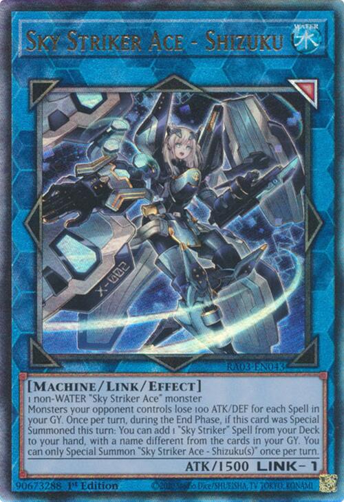 Sky Striker Ace - Shizuku (UTR) [RA03-EN043] Prismatic Ultimate Rare | Exor Games Bridgewater