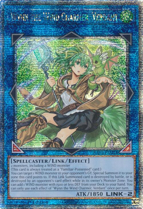 Wynn the Wind Charmer, Verdant (Quarter Century Secret Rare) [RA03-EN045] Quarter Century Secret Rare | Exor Games Bridgewater