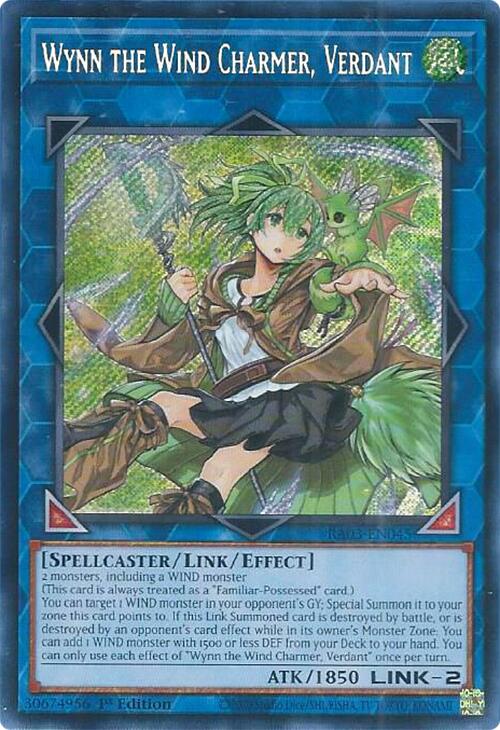 Wynn the Wind Charmer, Verdant (Secret Rare) [RA03-EN045] Secret Rare | Exor Games Bridgewater