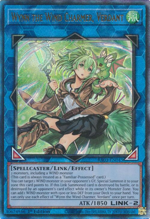 Wynn the Wind Charmer, Verdant (UTR) [RA03-EN045] Prismatic Ultimate Rare | Exor Games Bridgewater