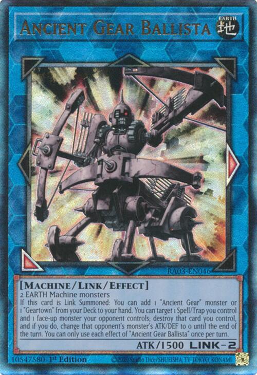 Ancient Gear Ballista (UTR) [RA03-EN046] Prismatic Ultimate Rare | Exor Games Bridgewater