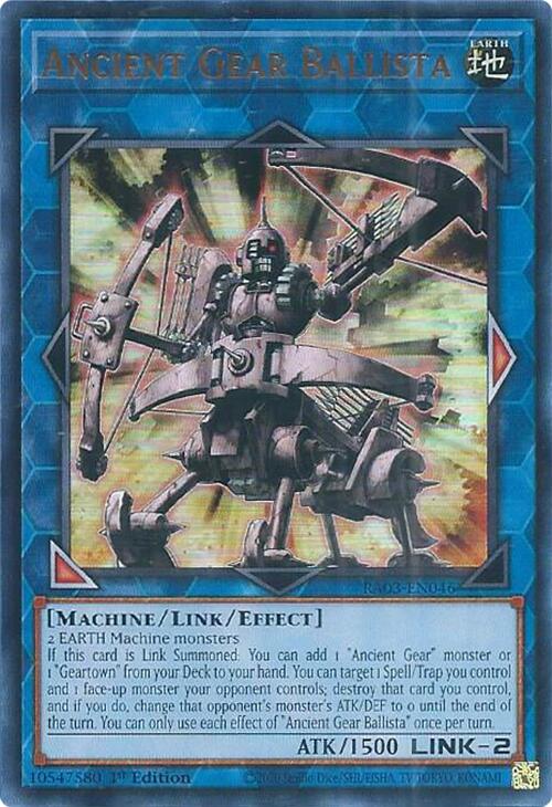 Ancient Gear Ballista (UR) [RA03-EN046] Ultra Rare | Exor Games Bridgewater