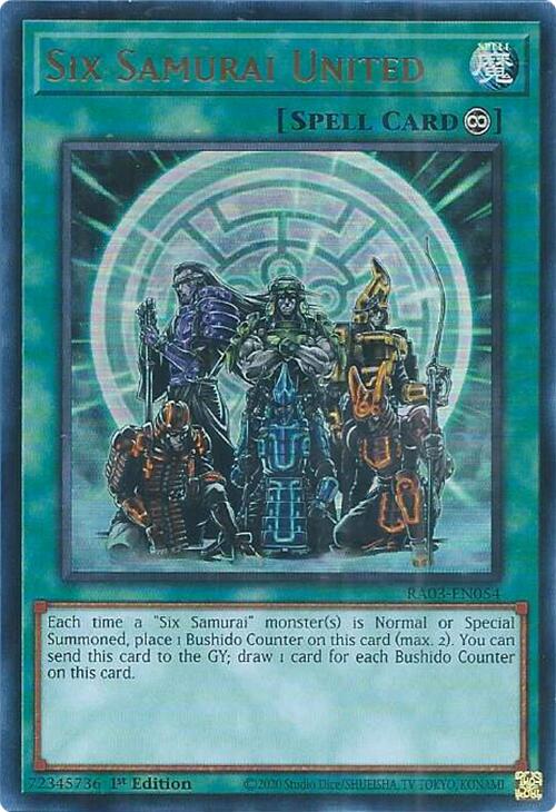 Six Samurai United (UR) [RA03-EN054] Ultra Rare | Exor Games Bridgewater