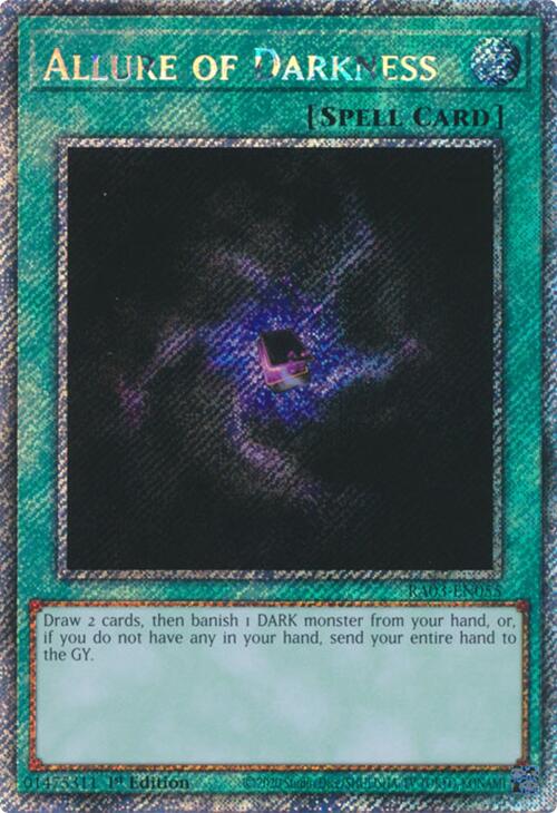 Allure of Darkness (Platinum Secret Rare) [RA03-EN055] Platinum Secret Rare | Exor Games Bridgewater