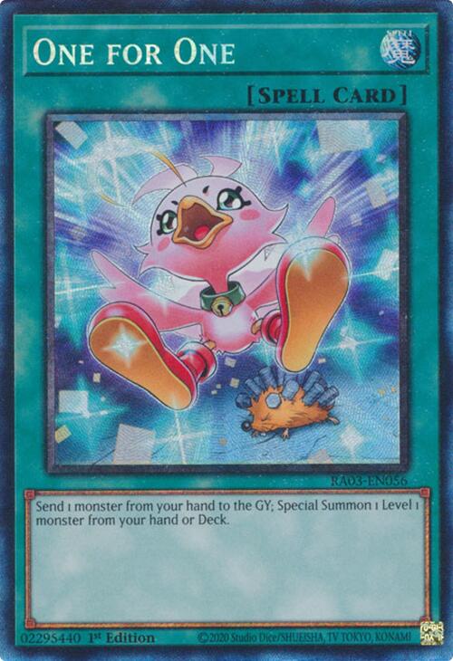 One for One (CR) [RA03-EN056] Prismatic Collector's Rare | Exor Games Bridgewater