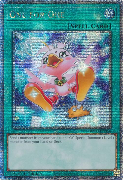 One for One (Alternate Art) (Quarter Century Secret Rare) [RA03-EN056] Quarter Century Secret Rare | Exor Games Bridgewater