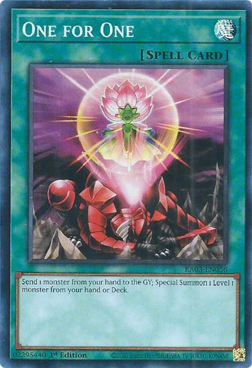 One for One [RA03-EN056] Super Rare | Exor Games Bridgewater