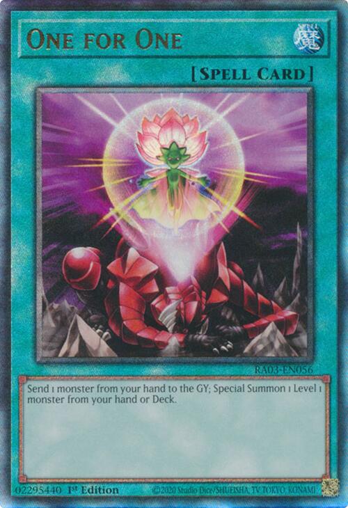 One for One (UTR) [RA03-EN056] Prismatic Ultimate Rare | Exor Games Bridgewater
