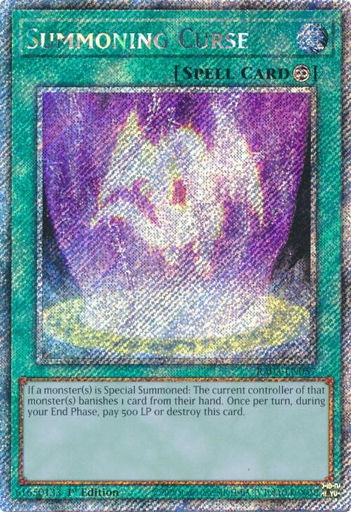 Summoning Curse (Platinum Secret Rare) [RA03-EN057] Platinum Secret Rare | Exor Games Bridgewater