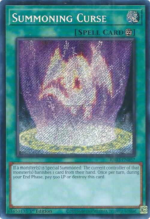 Summoning Curse (Secret Rare) [RA03-EN057] Secret Rare | Exor Games Bridgewater