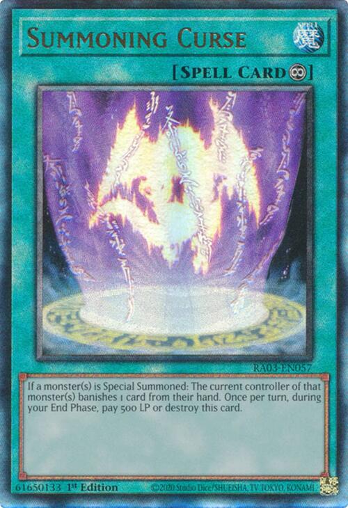 Summoning Curse (UTR) [RA03-EN057] Prismatic Ultimate Rare | Exor Games Bridgewater