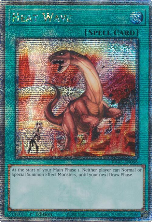 Heat Wave (Quarter Century Secret Rare) [RA03-EN058] Quarter Century Secret Rare | Exor Games Bridgewater